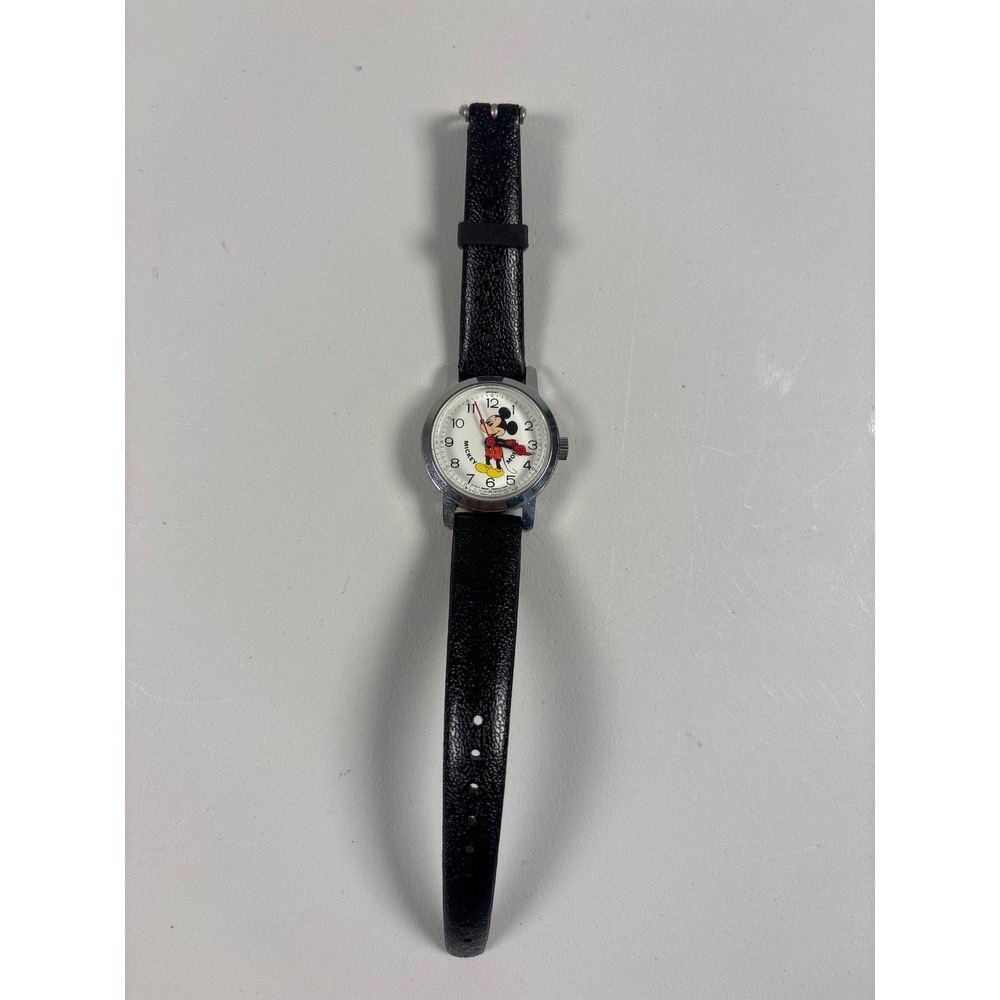 Vintage 1983 Disney Mickey Mouse Lorus Quartz Watch Walt Disney World